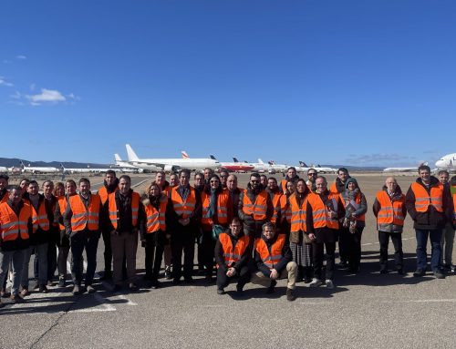 Los Asociados de AEMAC en el Aeropuerto de Teruel, con Aitiip.